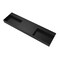 Castello Usa Juniper 72 in Solid Surface Wall-Mounted Bathroom Sink in Black with No Faucet Hole CB-GM-2056-72-B-NH - alternate 2
